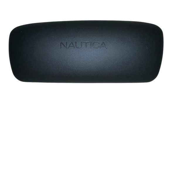 Nautica Black Hardshell Snap Closure Eyeglass Case Unisex Preowned - Picture 1 of 6
